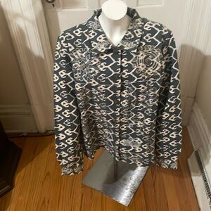 Jacket with embroidered design